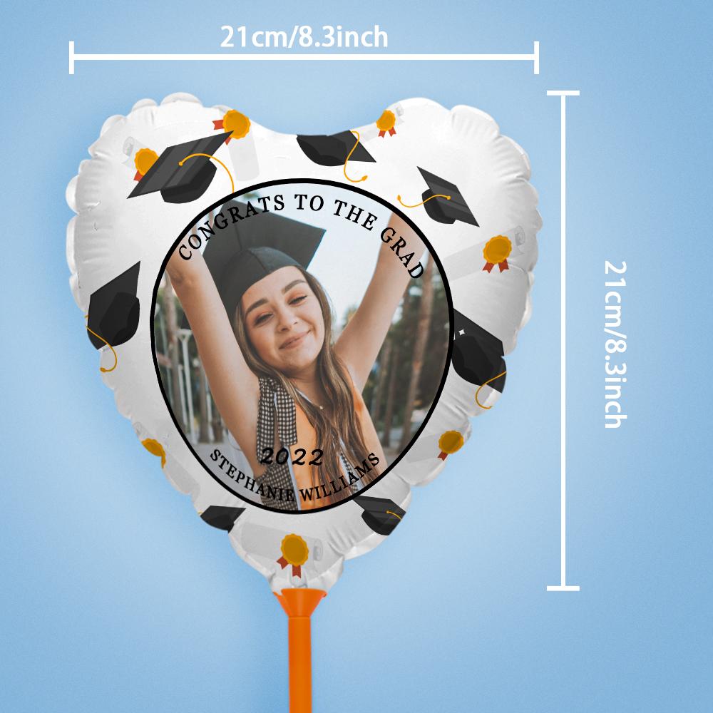 CONGRATS TO THE GRAD Balloons Custom Photo Graduation Balloons Party Supplies