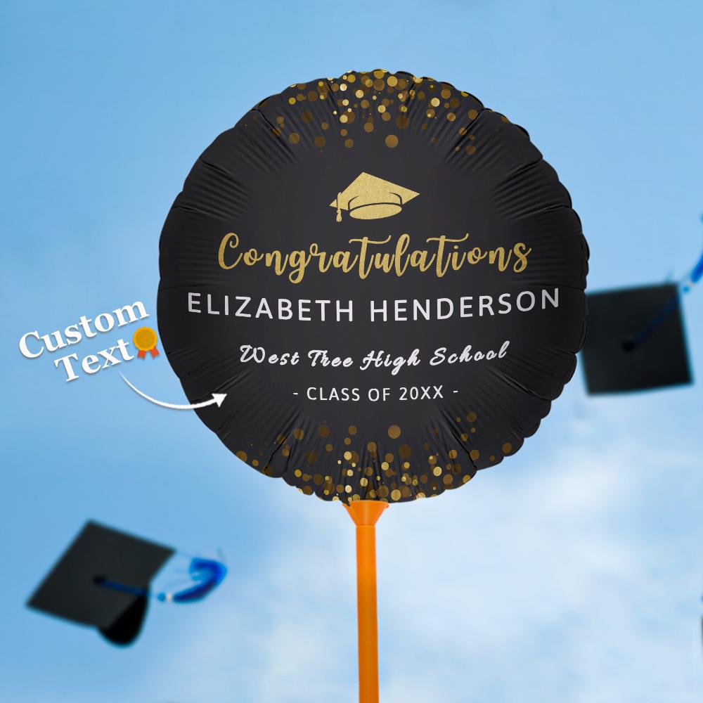 Custom Congratulations Balloons Class of 2022 Graduation Party Balloon Decoration