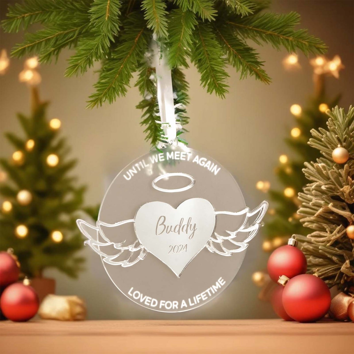 Personalized Wing Ornament Memorial Christmas Ornament Meaningful Christmas Gifts