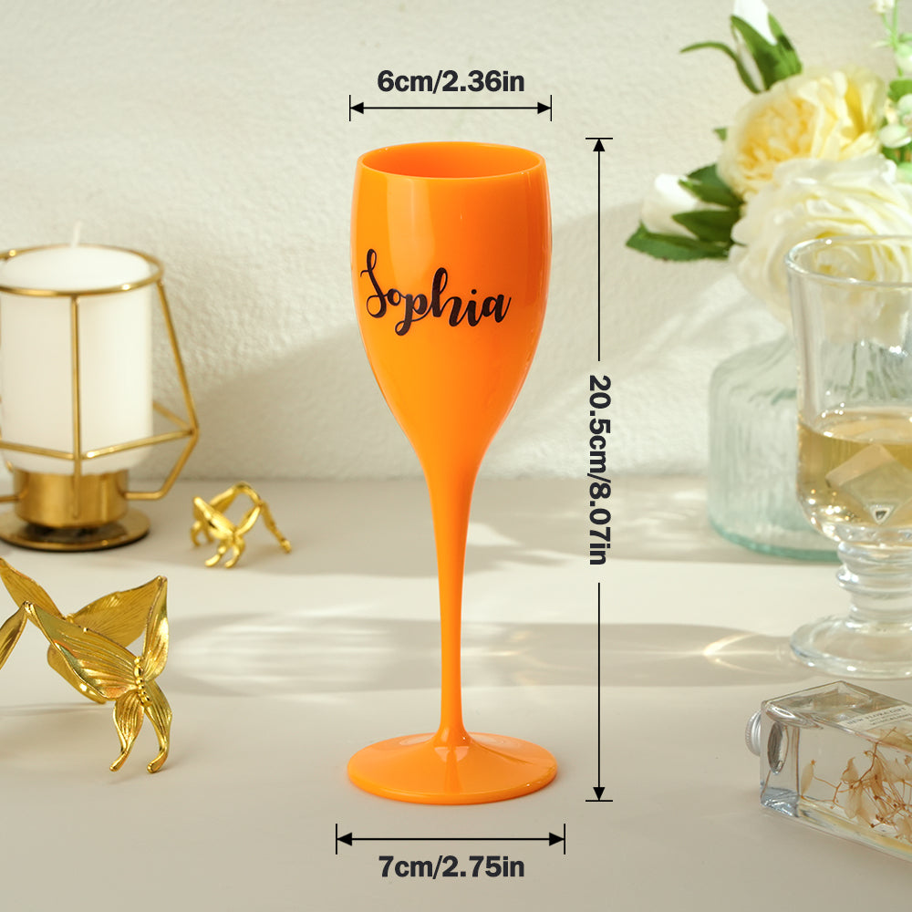 Personalized Champagne Toasting Flutes Birthday Bachelorette Bridal Party Favors Gift for Her