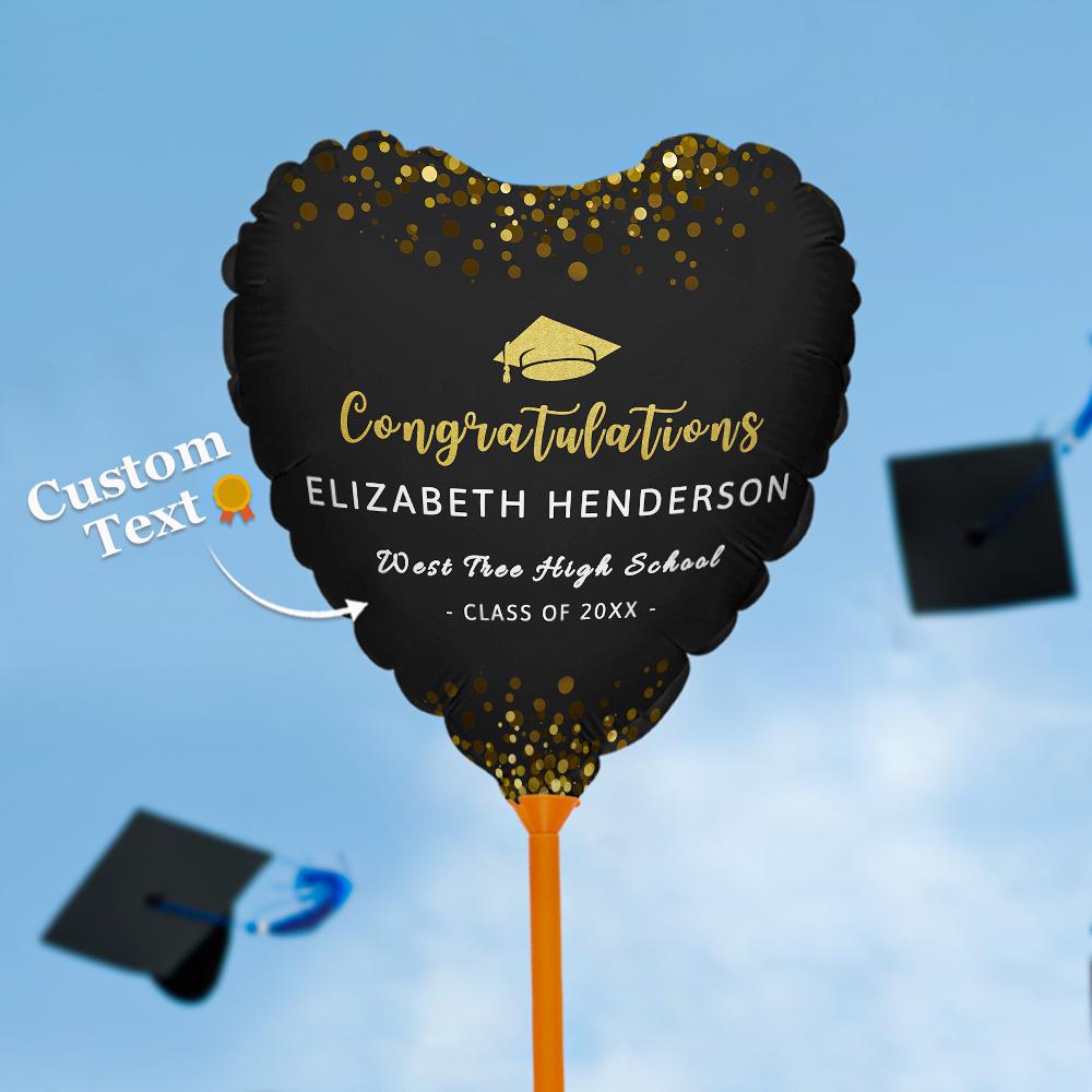 Custom Congratulations Balloons Class of 2022 Graduation Party Balloon Decoration