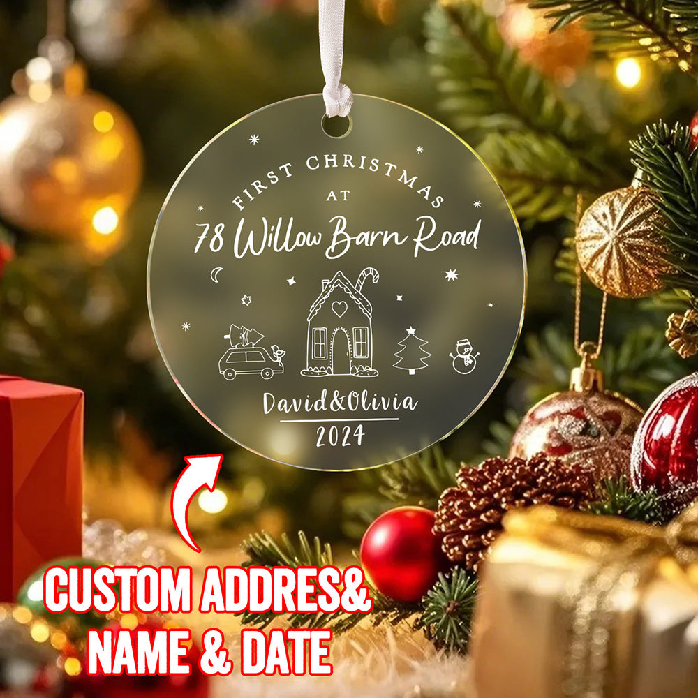 Personalised First Christmas in New Home Ornament New Home Ornament for Housewarming Gift