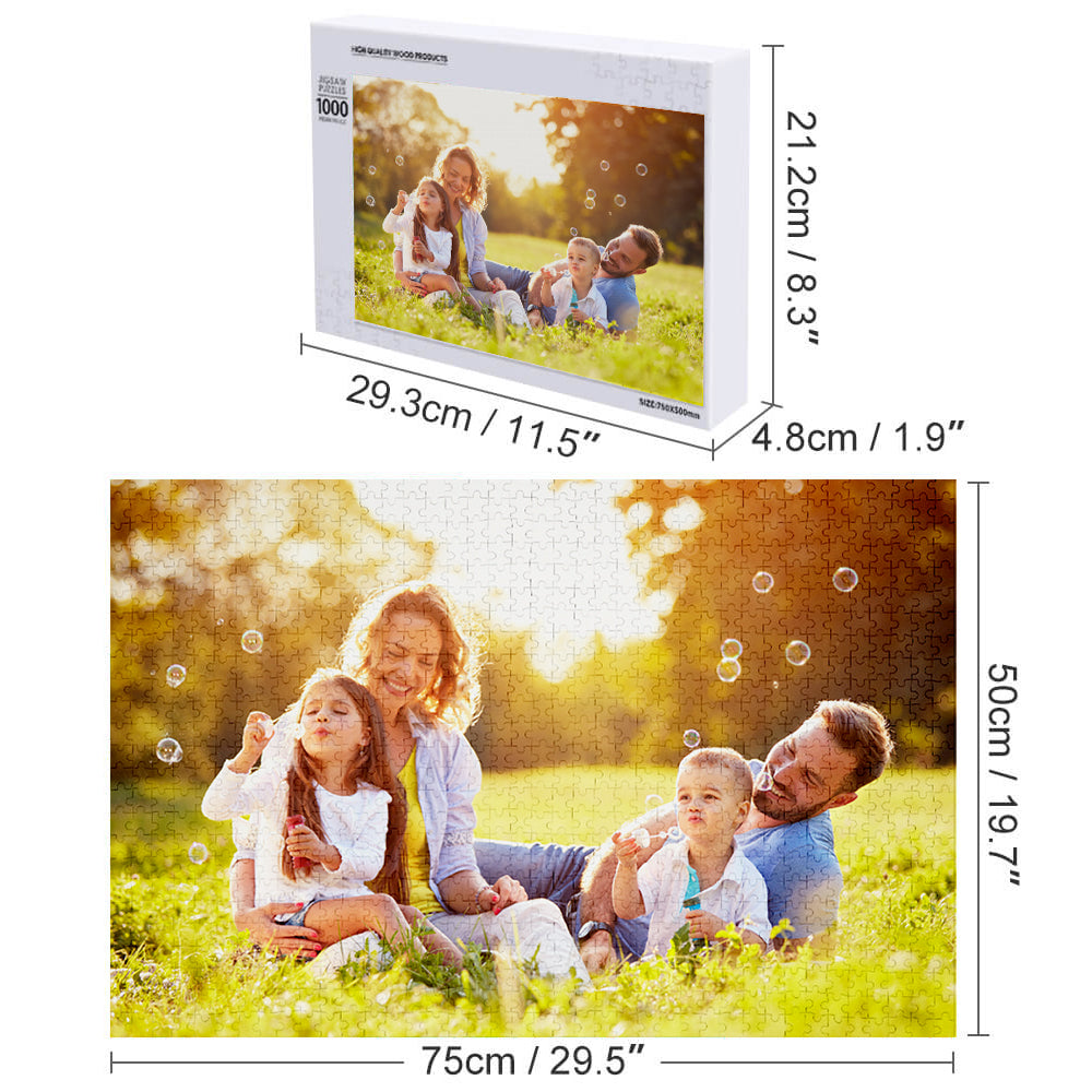 Custom Cardboard Jigsaw Puzzle - 5 Size Without Frame