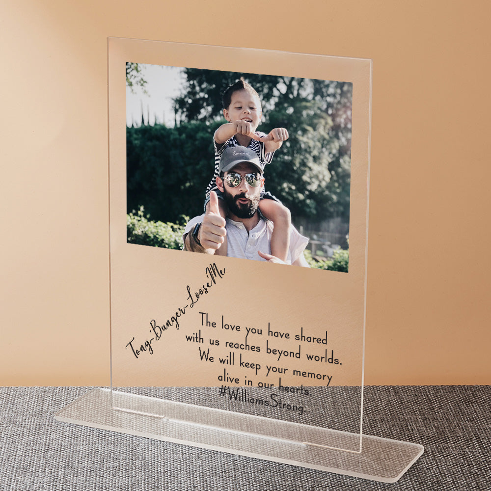 Customized Acrylic Sign with Picture and Text