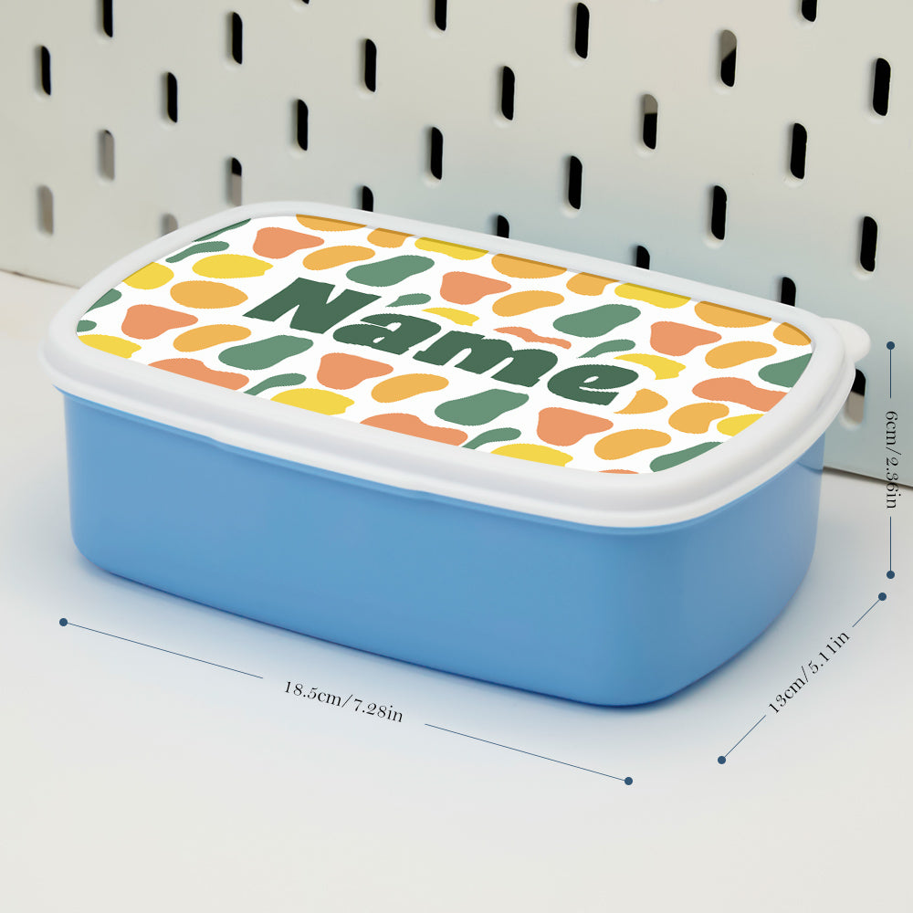 Personalized Lunch Box with Name Colourful Lunch Box Birthday Gift for Kids