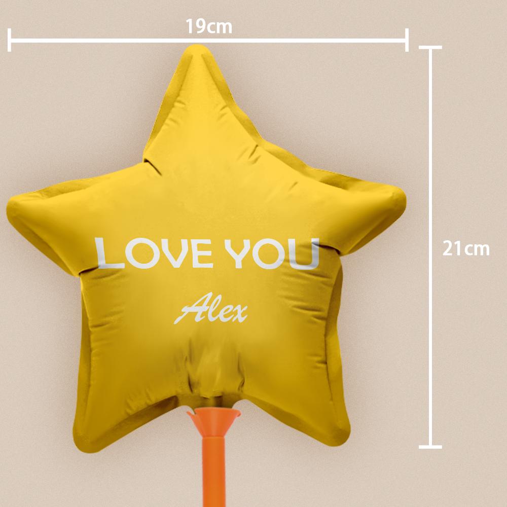 Custom Name Star Balloons for Party Supplies Indoor Outdoor Decor