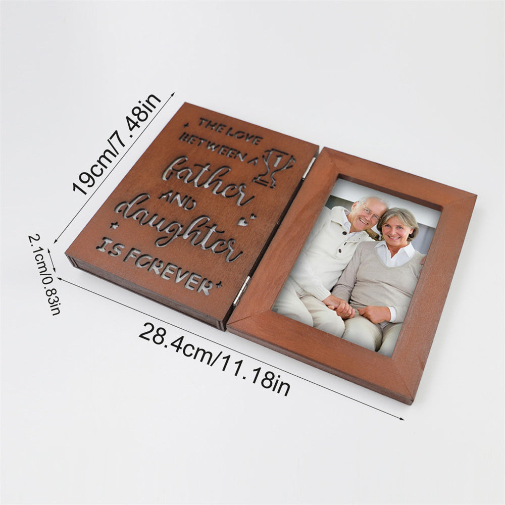 Personalized Photo Frame with Lights Gift for Father Mother Lover