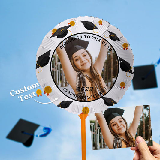 CONGRATS TO THE GRAD Balloons Custom Photo Graduation Balloons Party Supplies