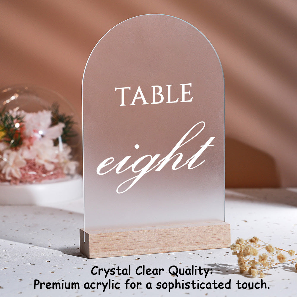 Personalized Wedding Table Numbers Custom Acrylic Table Numbers Wedding Reception Decor