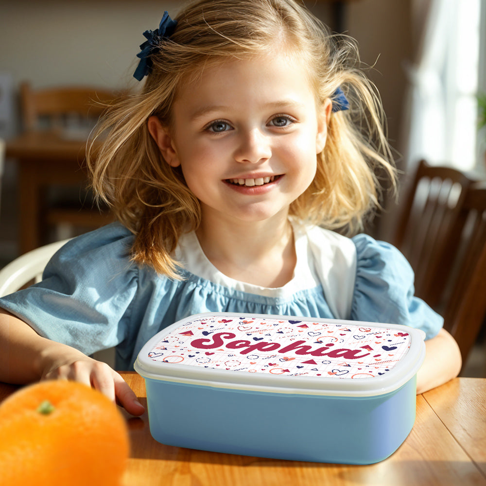 Personalized Cute Lunch Box with Name Lunch Box Birthday Gift for Kids