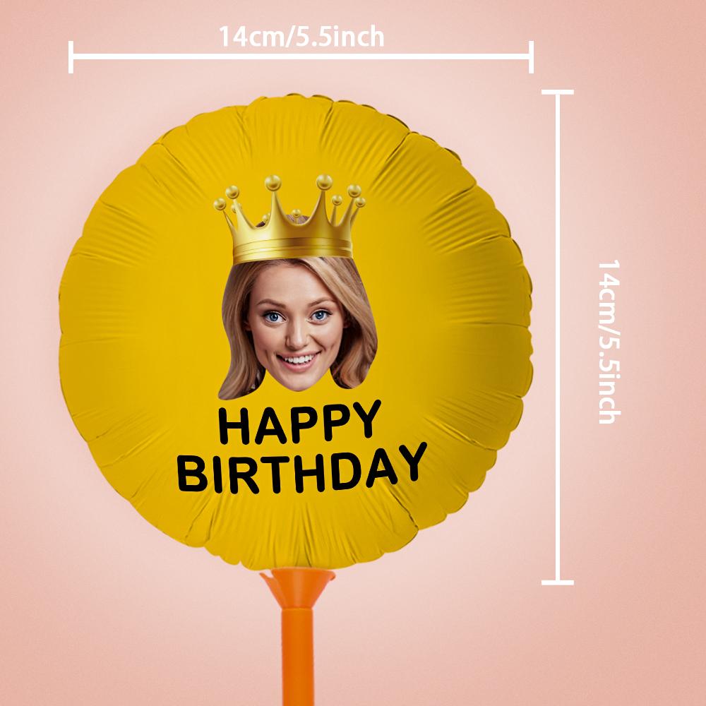 Custom Happy Birthday Balloons Personalized Face Balloon Decoration for Birthday