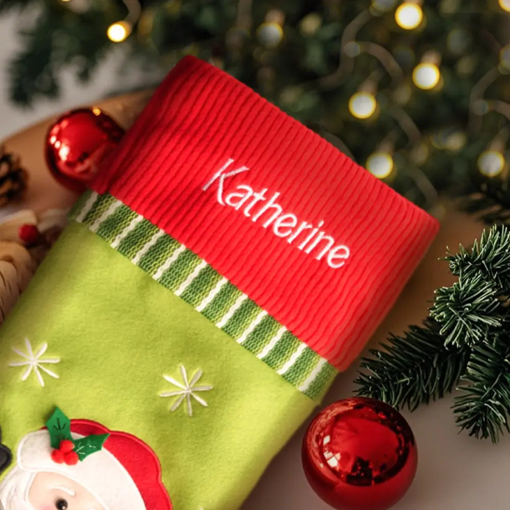 Personalized Christmas Stocking with Embroidered Name Christmas Stockings Gifts for Family