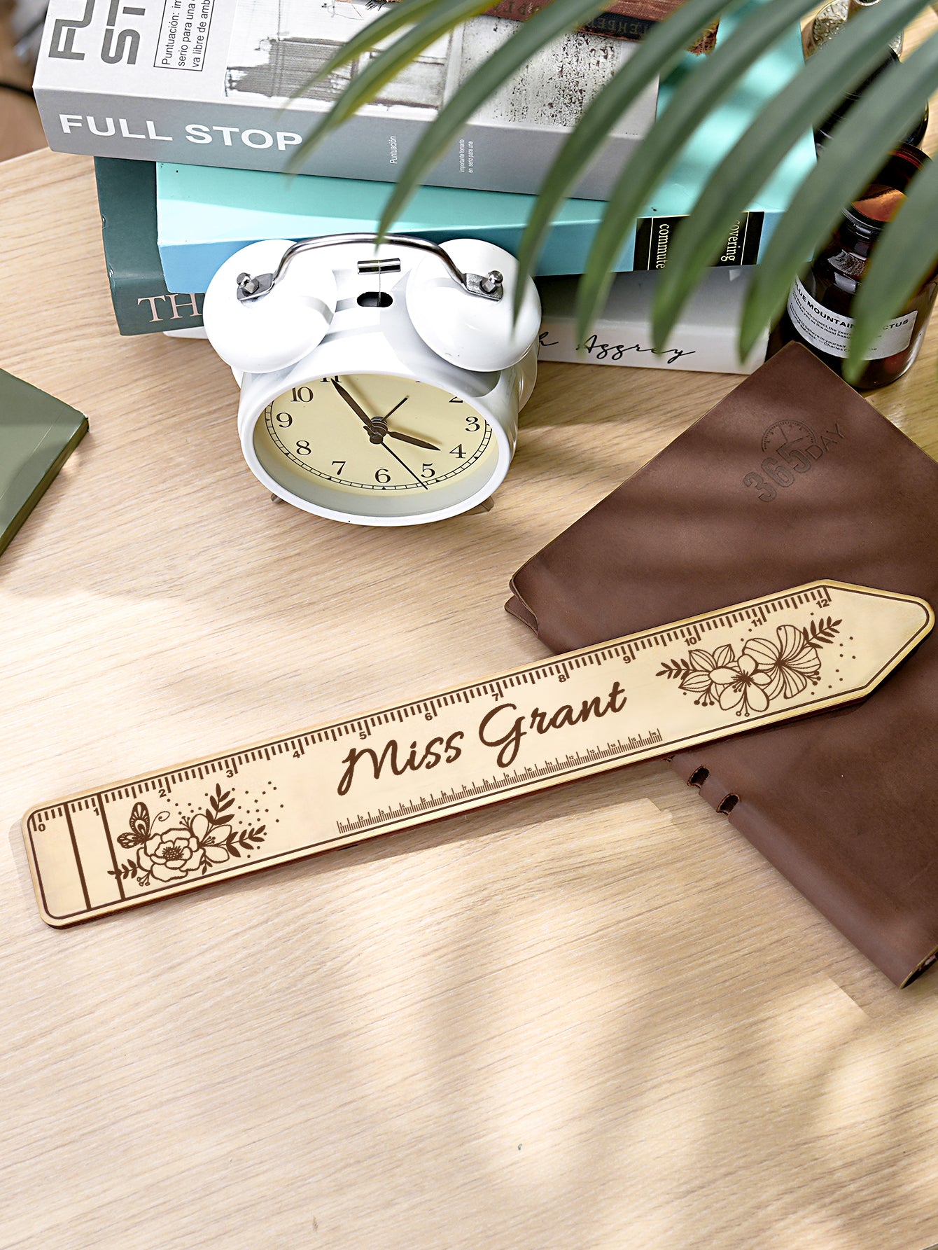 Personalized Wooden Teacher Ruler with Name Appreciation Gift for Teacher