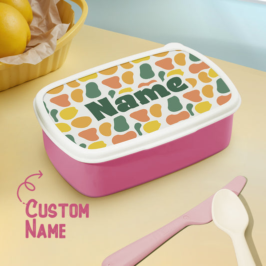 Personalized Lunch Box with Name Colourful Lunch Box Birthday Gift for Kids