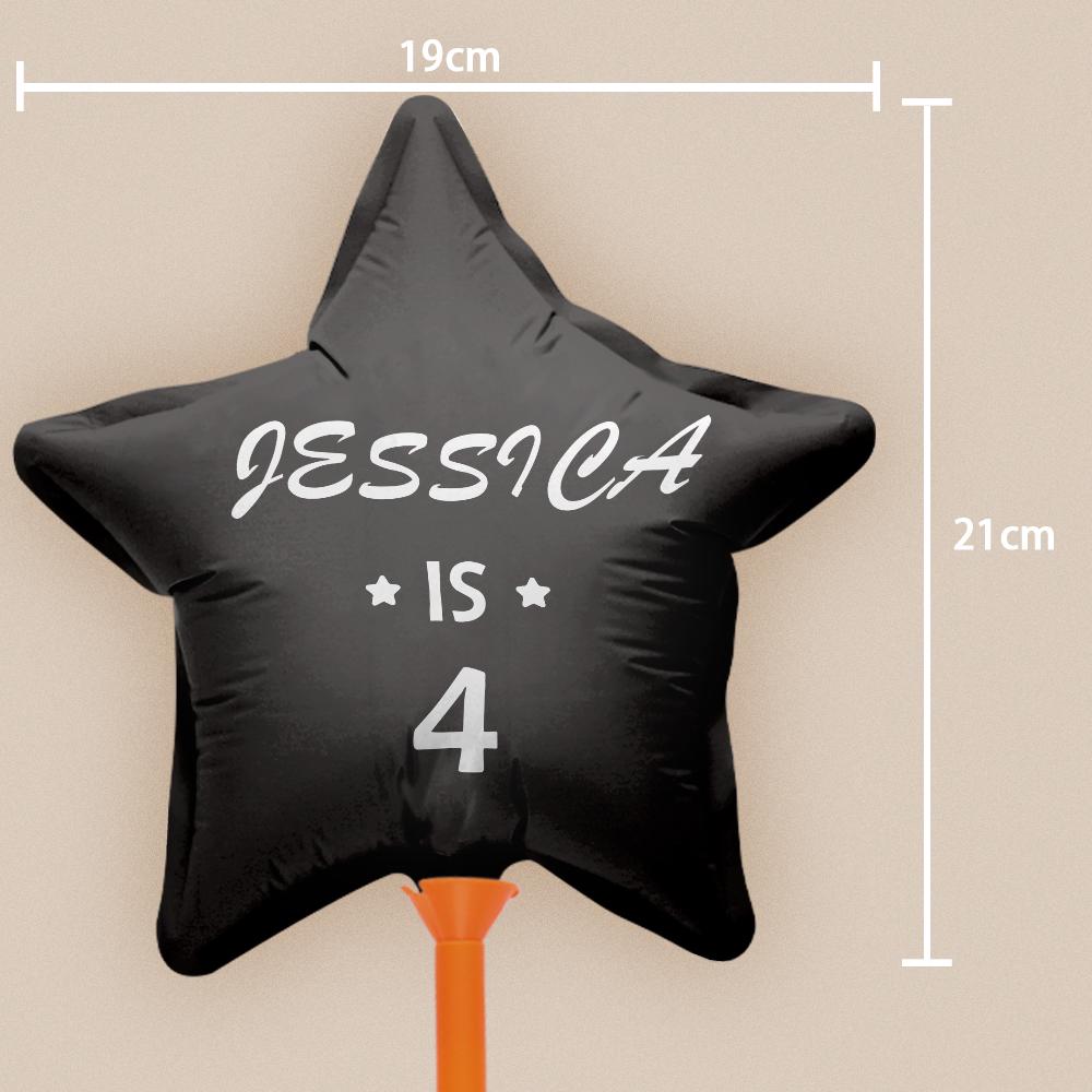 Personalized Star Birthday Balloons for Birthday Party Decoration Supplies