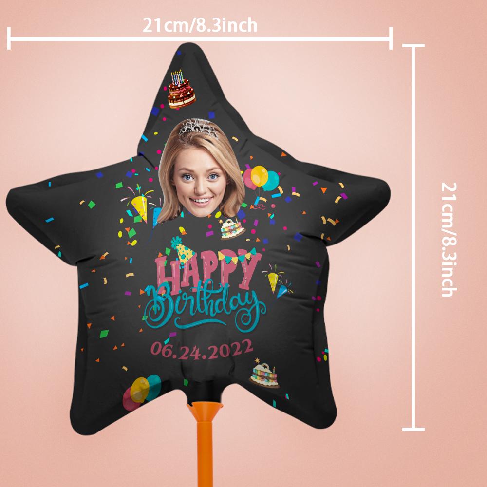 Personalized Photo Happy Birthday Balloons for Birthday Party Decoration Supplies