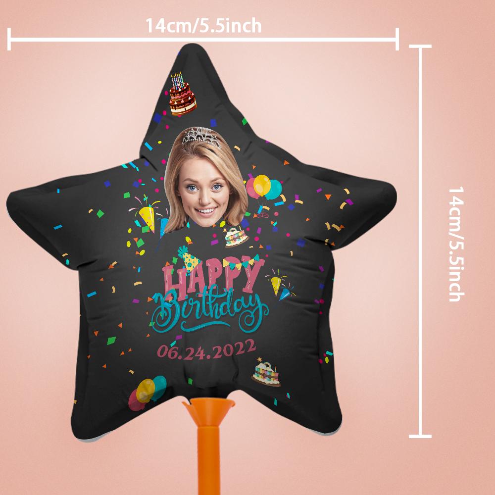 Personalized Photo Happy Birthday Balloons for Birthday Party Decoration Supplies