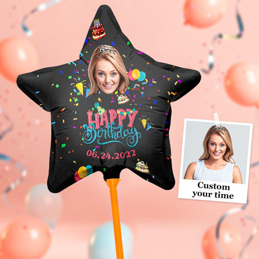 Personalized Photo Happy Birthday Balloons for Birthday Party Decoration Supplies