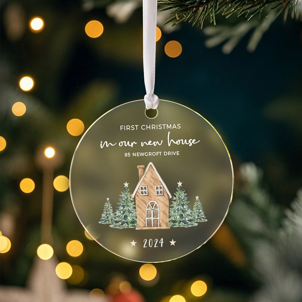 Personalised New Home Ornament First Home Christmas Ornament for Housewarming Gift