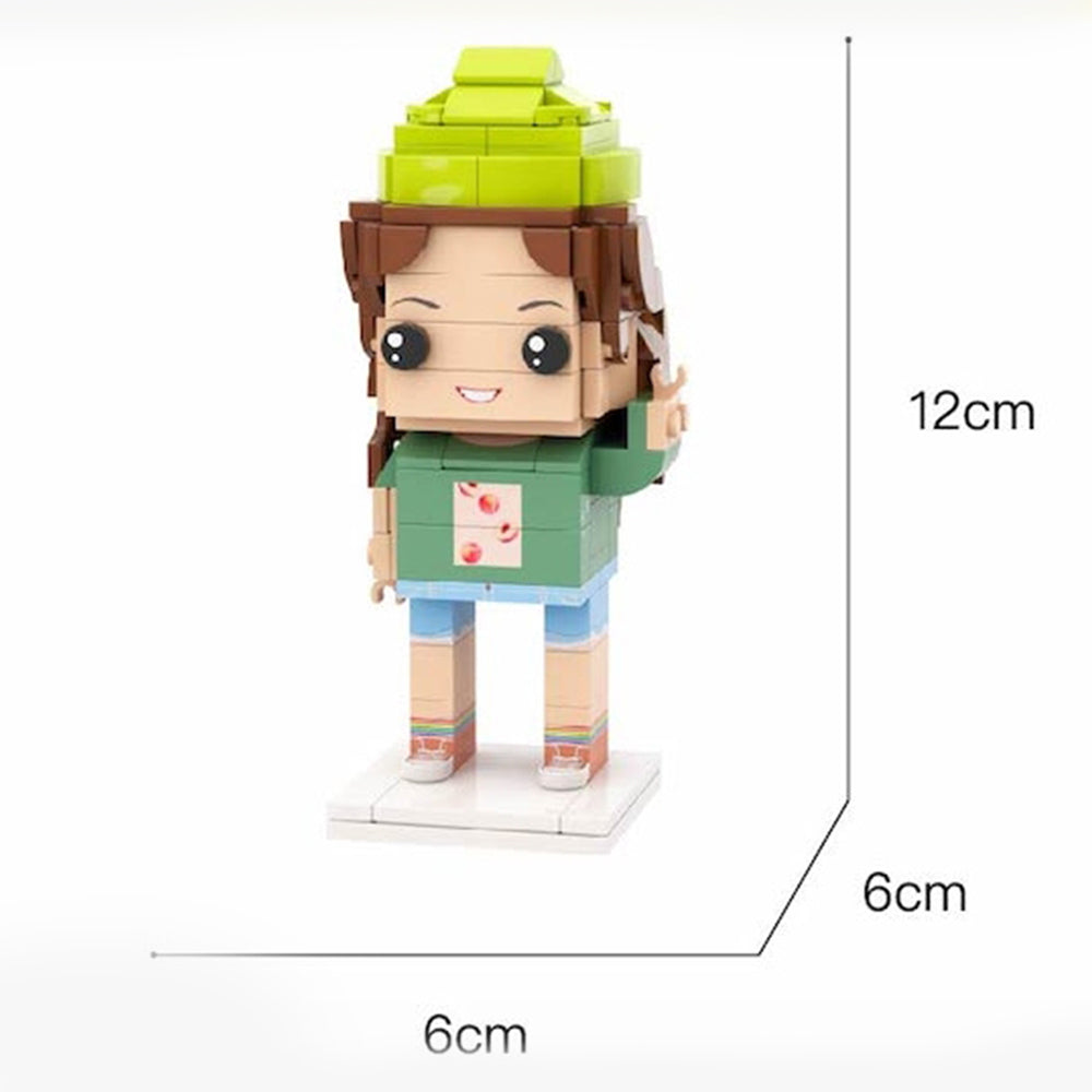 Assembly Toy Full Body Customizable 1 Person Custom Brick Figures Particle Block Toy Brick Me Figures