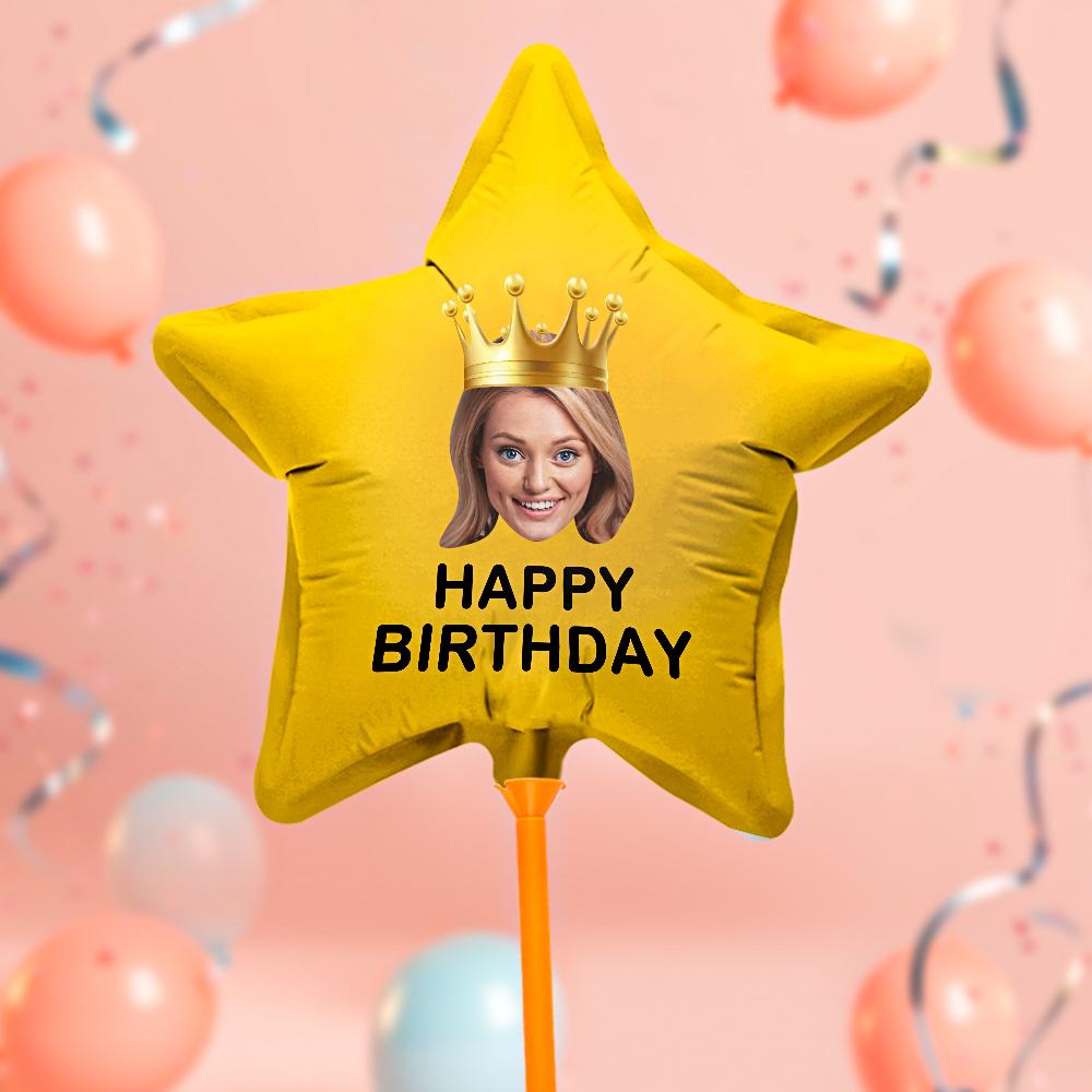 Custom Happy Birthday Balloons Personalized Face Balloon Decoration for Birthday