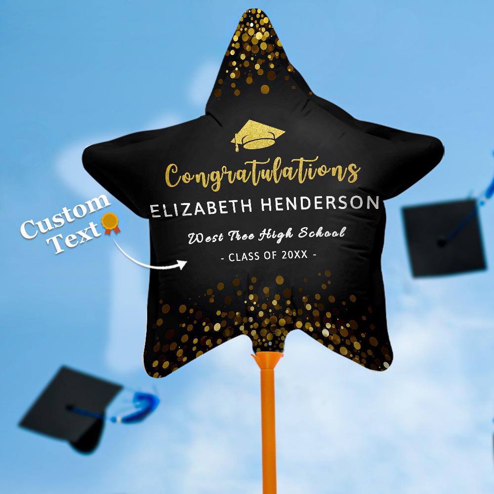 Custom Congratulations Balloons Class of 2022 Graduation Party Balloon Decoration