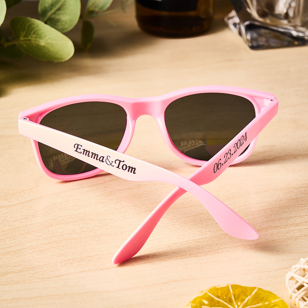 Personalized Sunglasses Set of 10 Wedding Birthday Photo Props Party Favors Gift for Friend