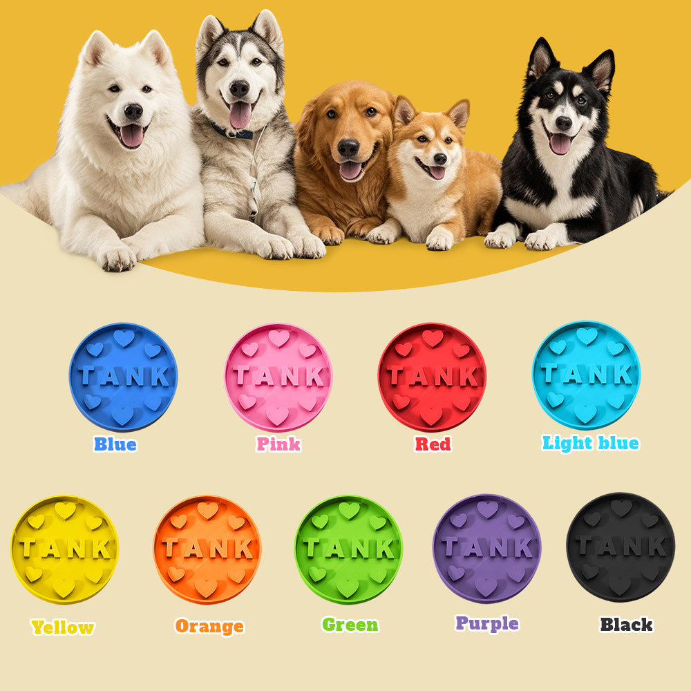 Personalized Fun Slow Feeder Dog Bowl with 3D Printing Name for Pet Lover