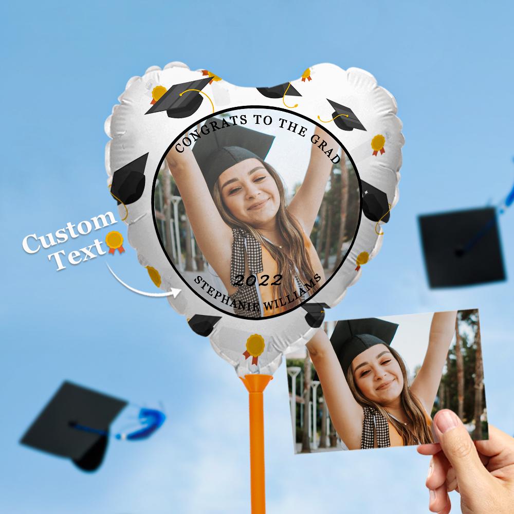 CONGRATS TO THE GRAD Balloons Custom Photo Graduation Balloons Party Supplies