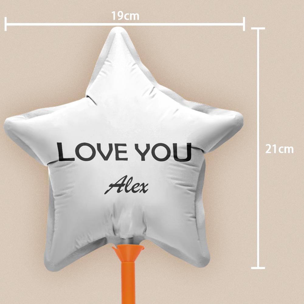 Custom Name Star Balloons for Party Supplies Indoor Outdoor Decor