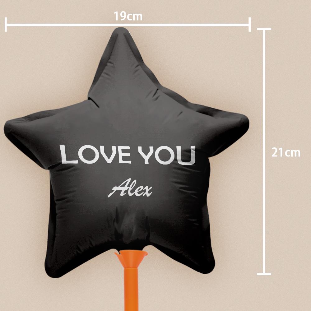 Custom Name Star Balloons for Party Supplies Indoor Outdoor Decor