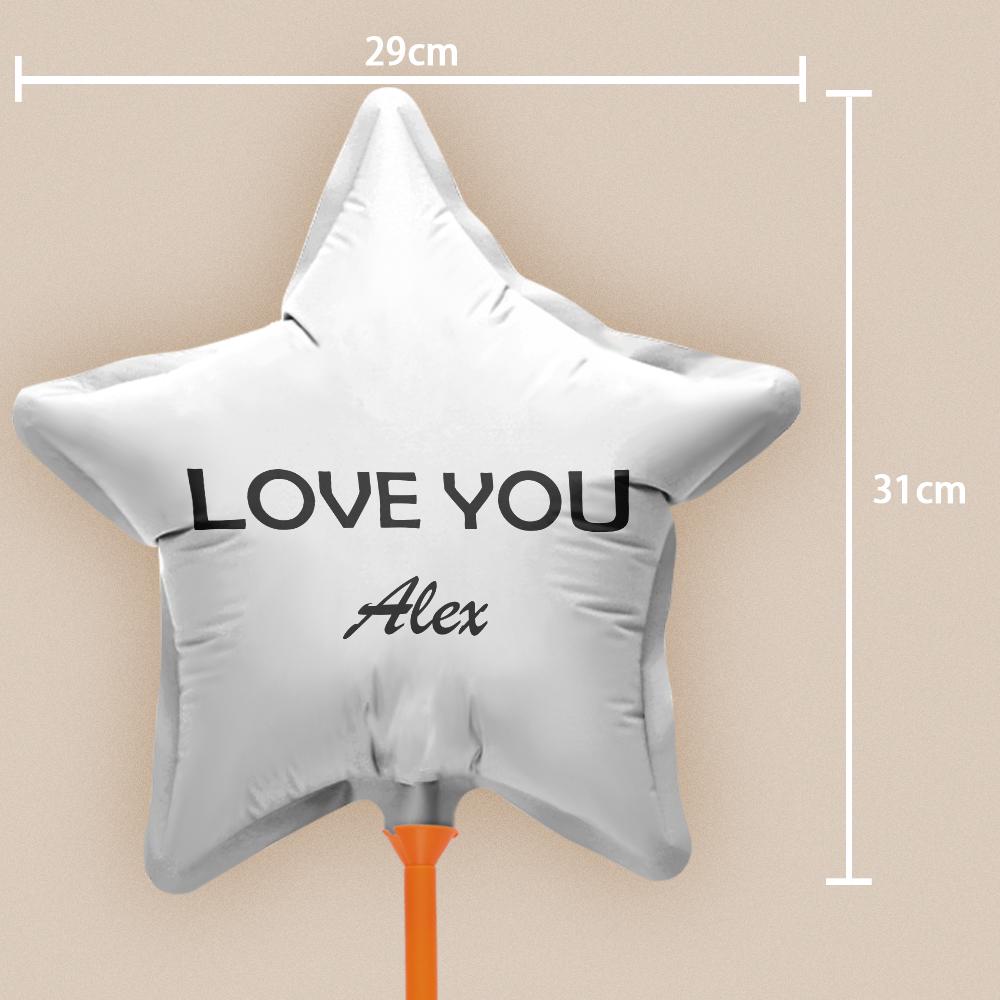 Custom Name Star Balloons for Party Supplies Indoor Outdoor Decor