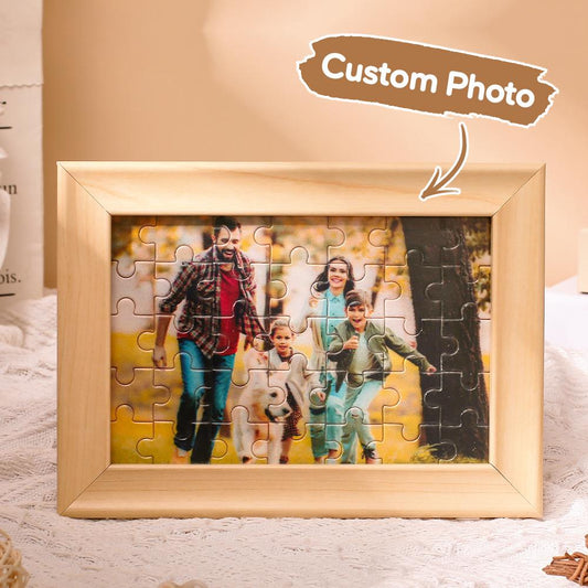 Mother's Day Gifts Personalised Puzzle Frames Custom Photo Puzzles Frame Ornaments