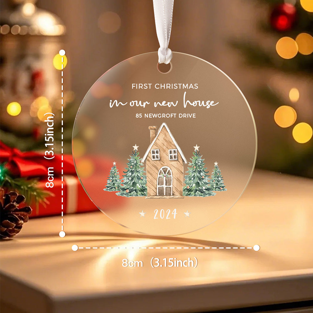 Personalised New Home Ornament First Home Christmas Ornament for Housewarming Gift