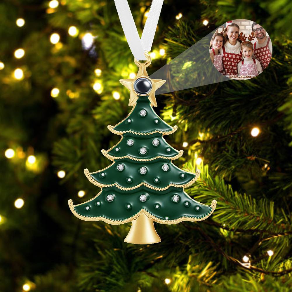 Personalized Projection Ornament Custom Photo Christmas Tree Ornament for Christmas Gifts