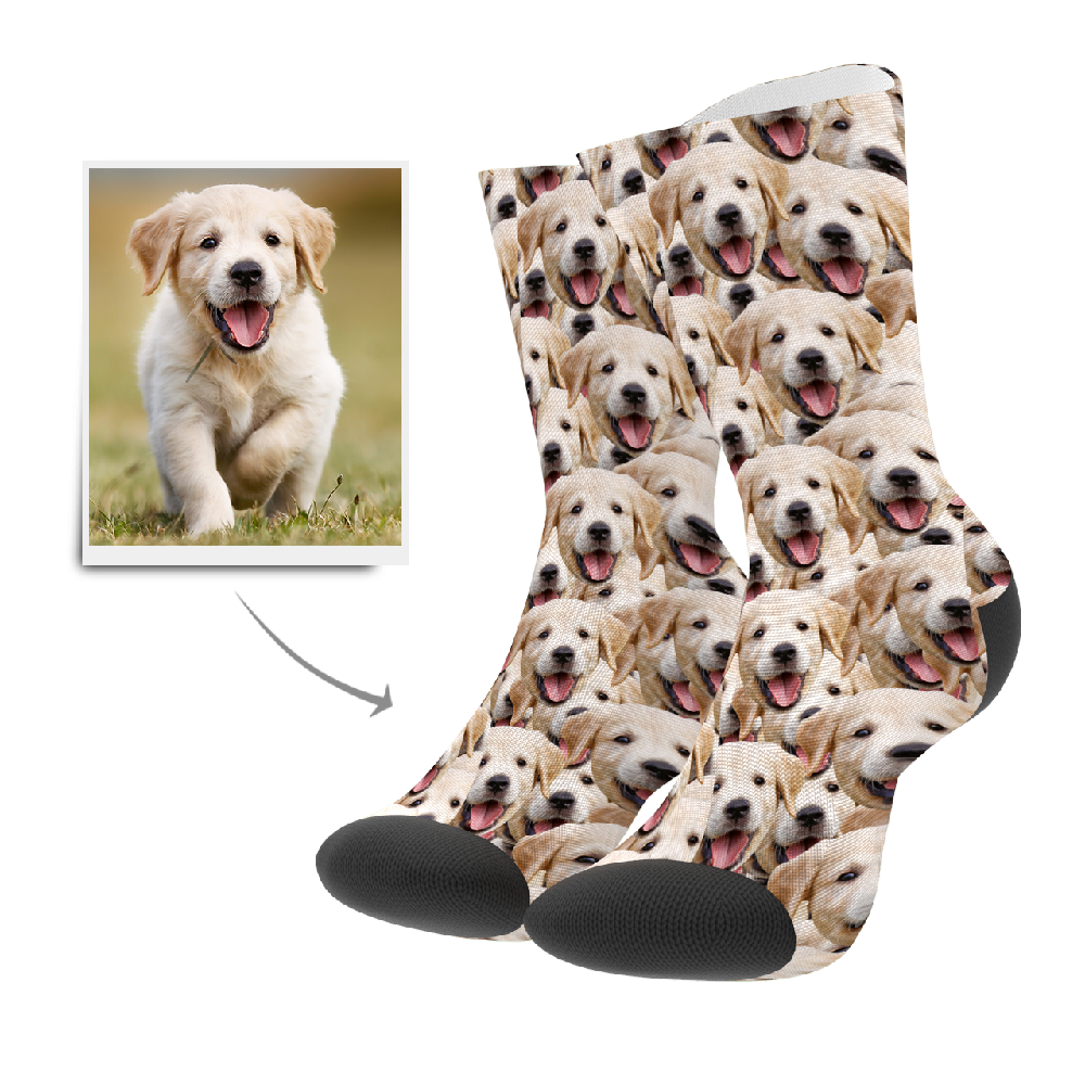 Custom Pet Photo Socks With Face