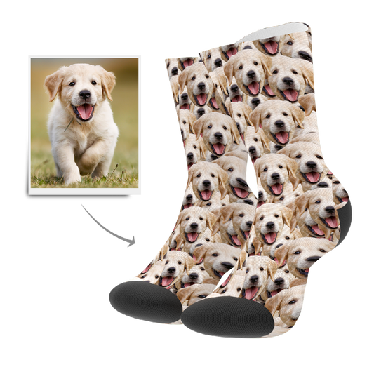 Custom Pet Photo Socks With Face