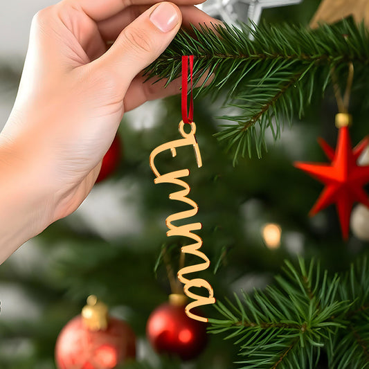 Personalized Name Christmas Tree Ornament Christmas Stocking Gift Tag Decoration Gift