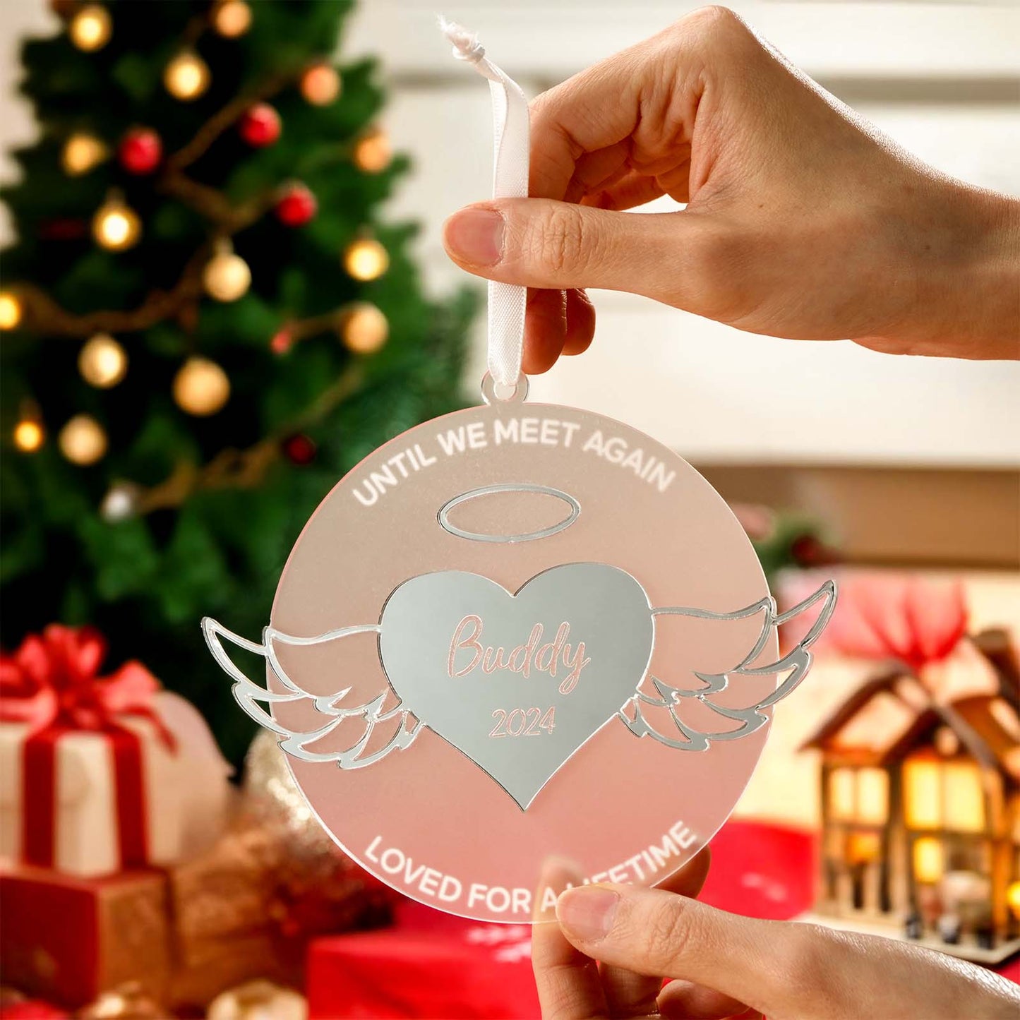 Personalized Wing Ornament Memorial Christmas Ornament Meaningful Christmas Gifts