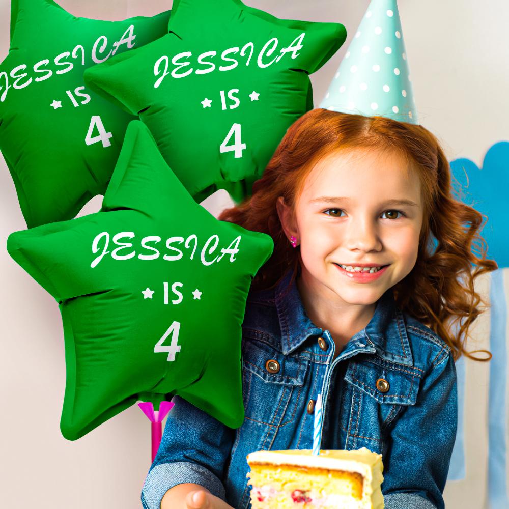 Personalized Star Birthday Balloons for Birthday Party Decoration Supplies