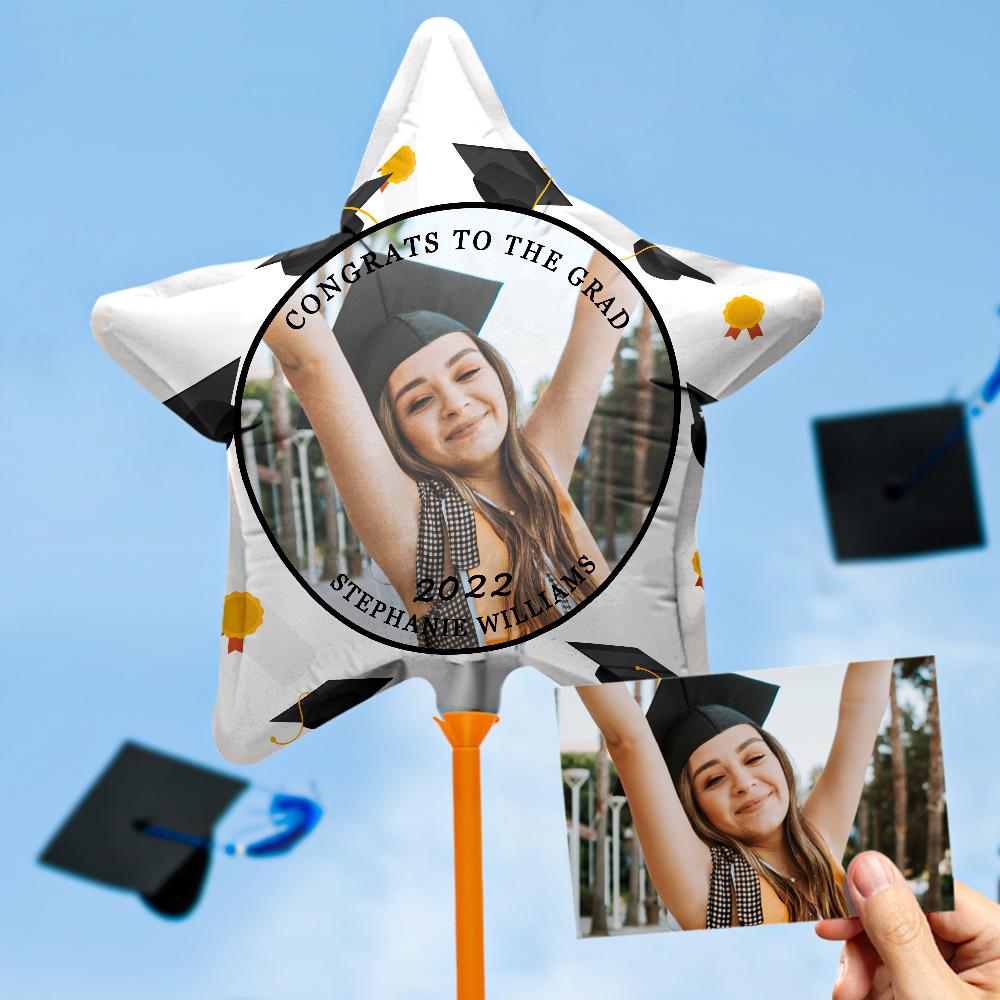 CONGRATS TO THE GRAD Balloons Custom Photo Graduation Balloons Party Supplies