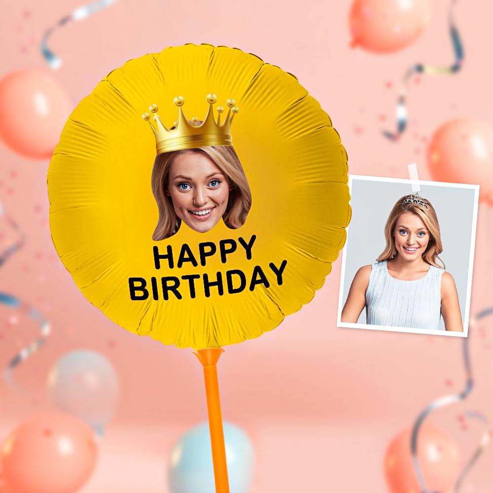 Custom Happy Birthday Balloons Personalized Face Balloon Decoration for Birthday