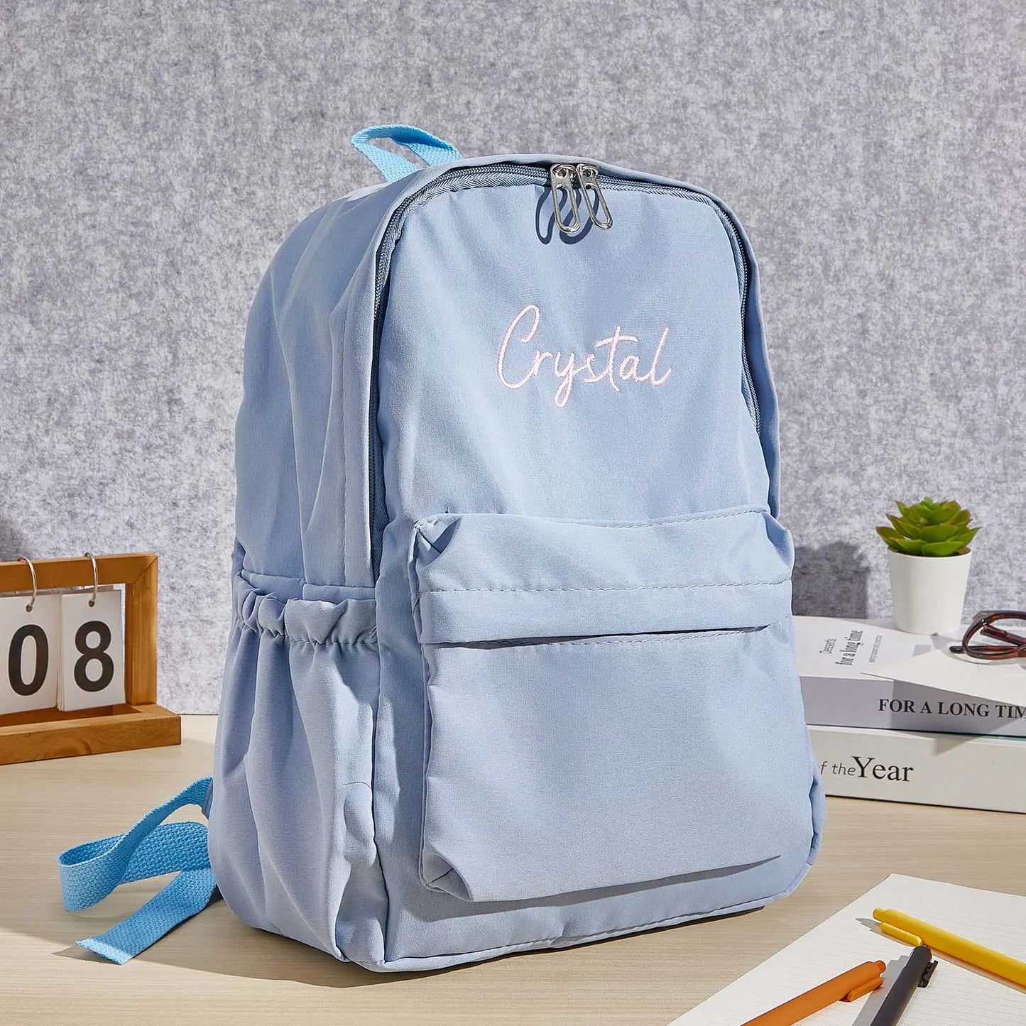 Personalized Backpack with Embroidery Name Child School Bag Back to School Gift for Kids