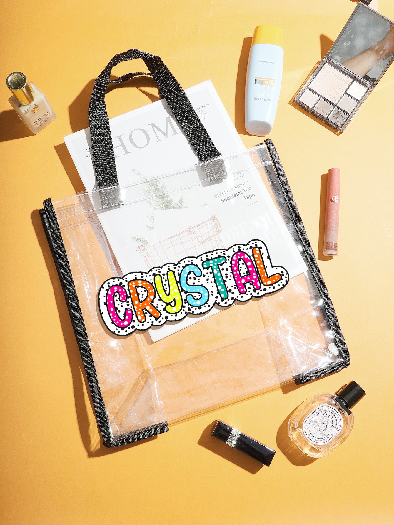 Personalized Name Clear Tote Bag - Ideal Wedding Gift