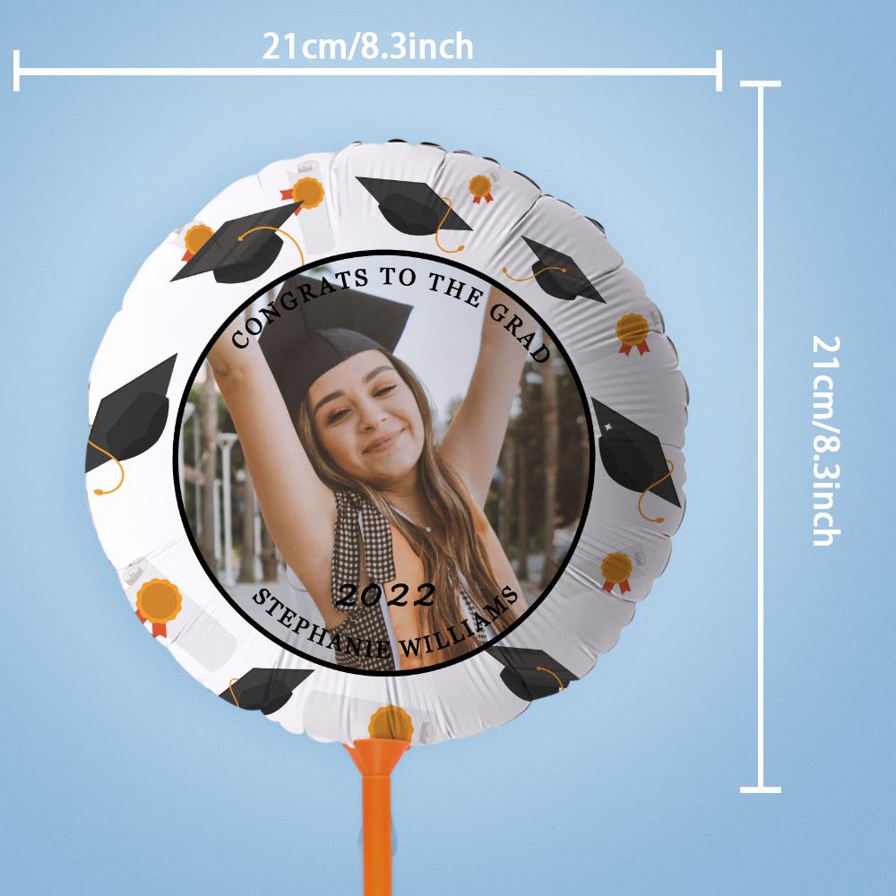 CONGRATS TO THE GRAD Balloons Custom Photo Graduation Balloons Party Supplies