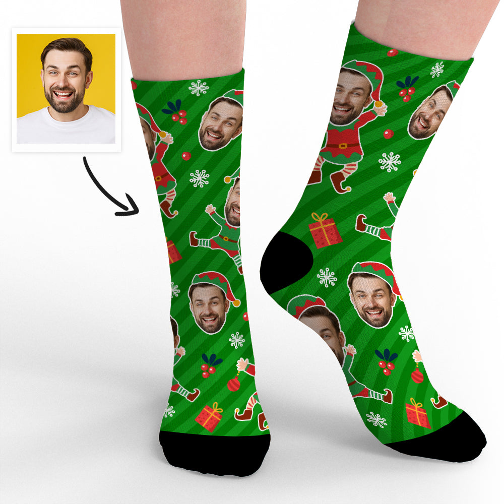 Personalised Photo Socks Custom Funny Face Socks Christmas Gifts