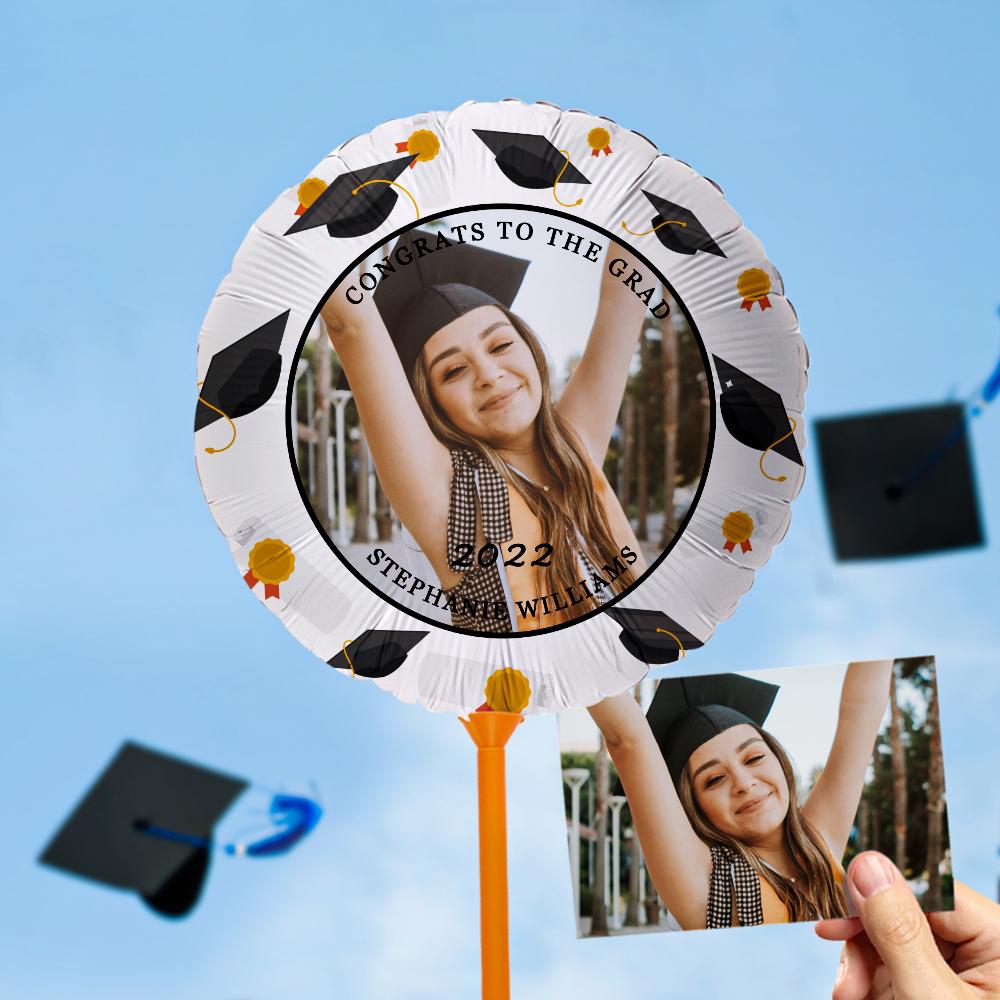 CONGRATS TO THE GRAD Balloons Custom Photo Graduation Balloons Party Supplies