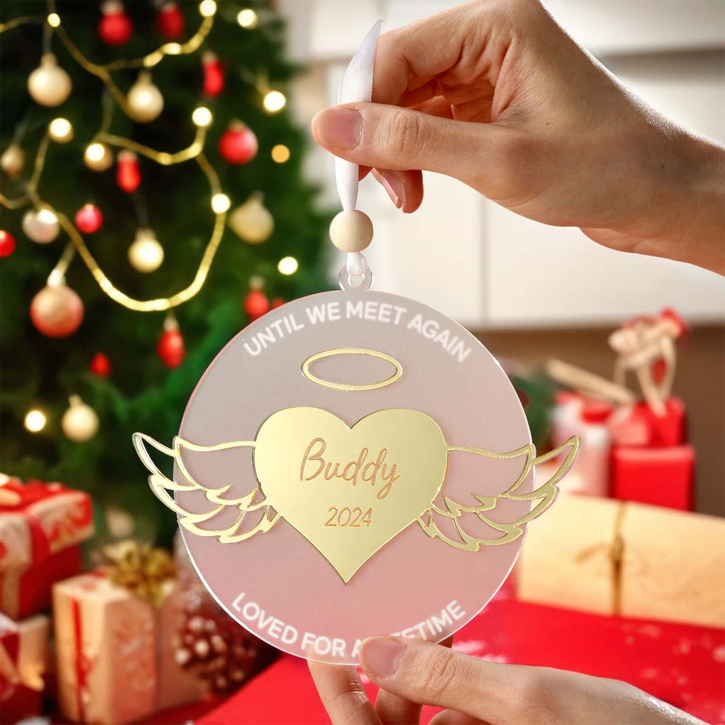 Personalized Wing Ornament Memorial Christmas Ornament Meaningful Christmas Gifts