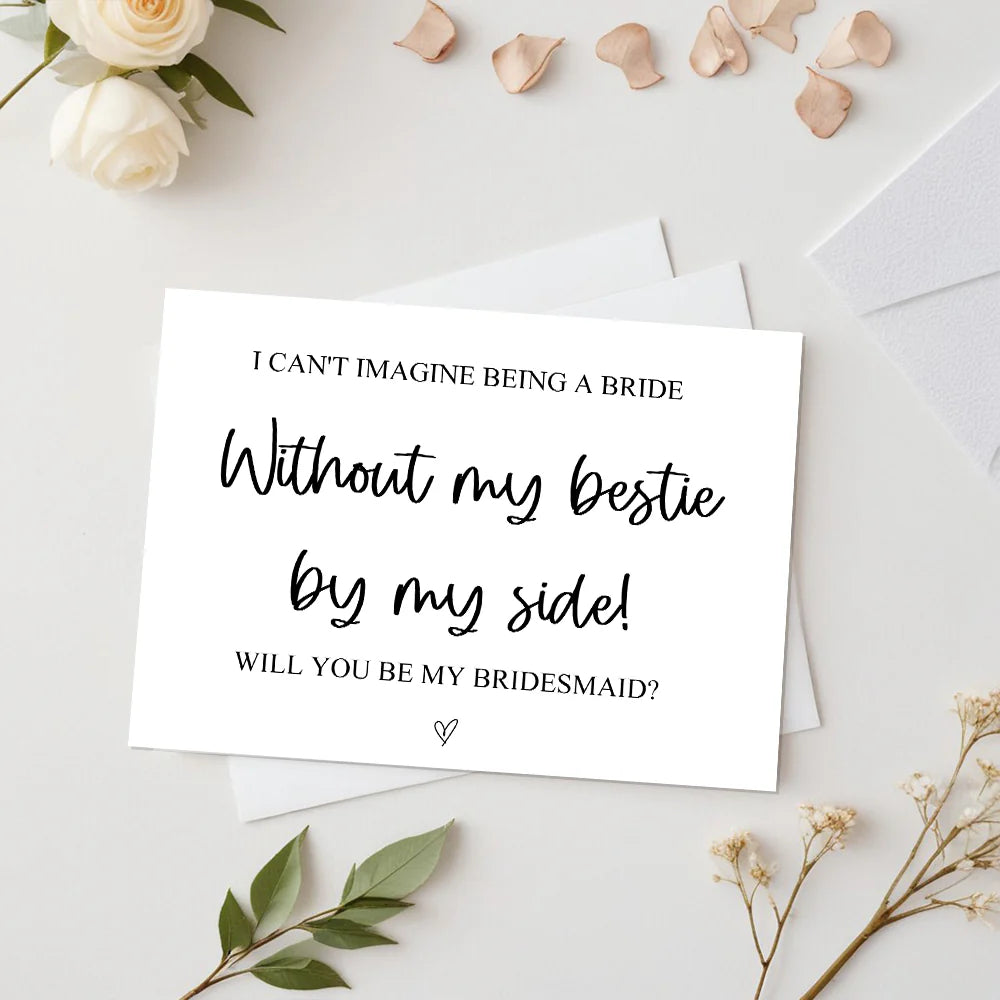 Will You Be My Bridesmaid Card Bridesmaid Proposal Card for Wedding