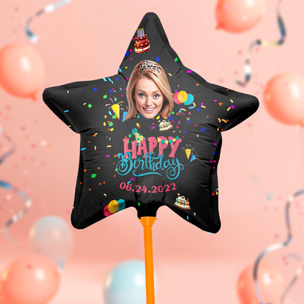 Personalized Photo Happy Birthday Balloons for Birthday Party Decoration Supplies